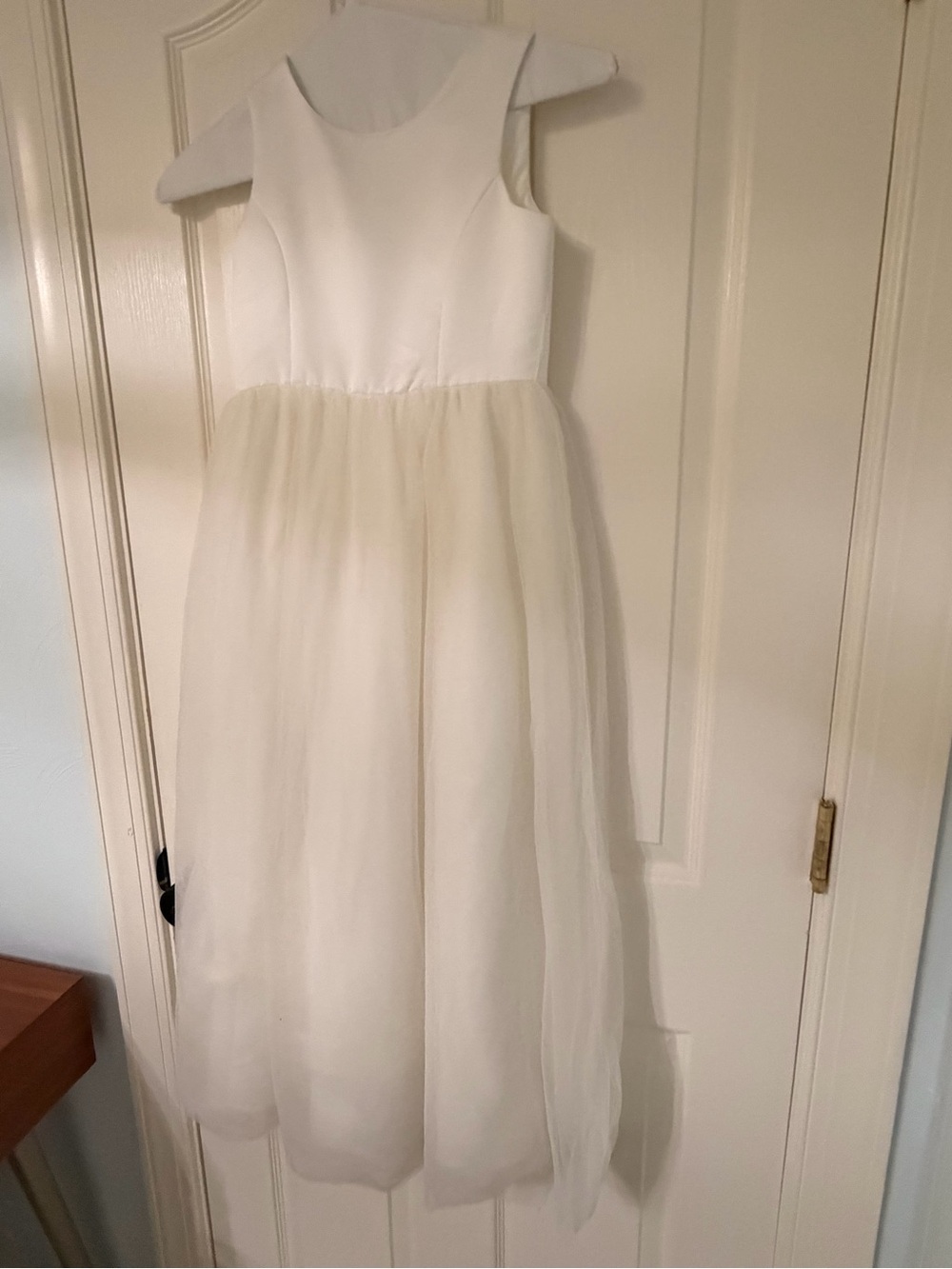 David's Bridal Ivory Girls' Tulle Dress